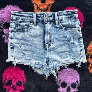 KanCan Light Blue Distressed Jean Shorts